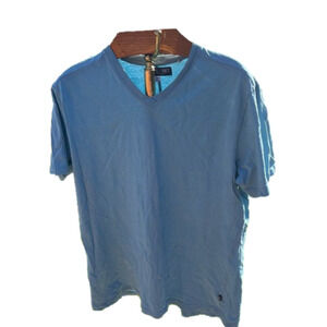 FREE PLANET ~ Blue Men's Organic Cotton Tee Size Large